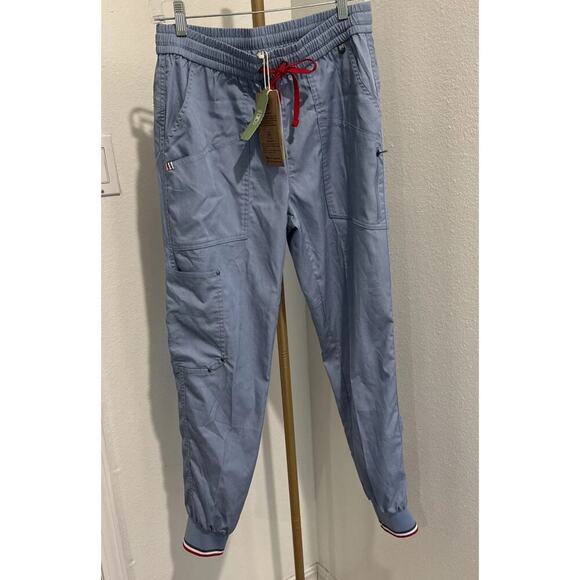 Mediclo TENCEL Catalina‎ ‎ Jogger Scrub Pants Women Small Light Blue Denim New - Picture 1 of 4